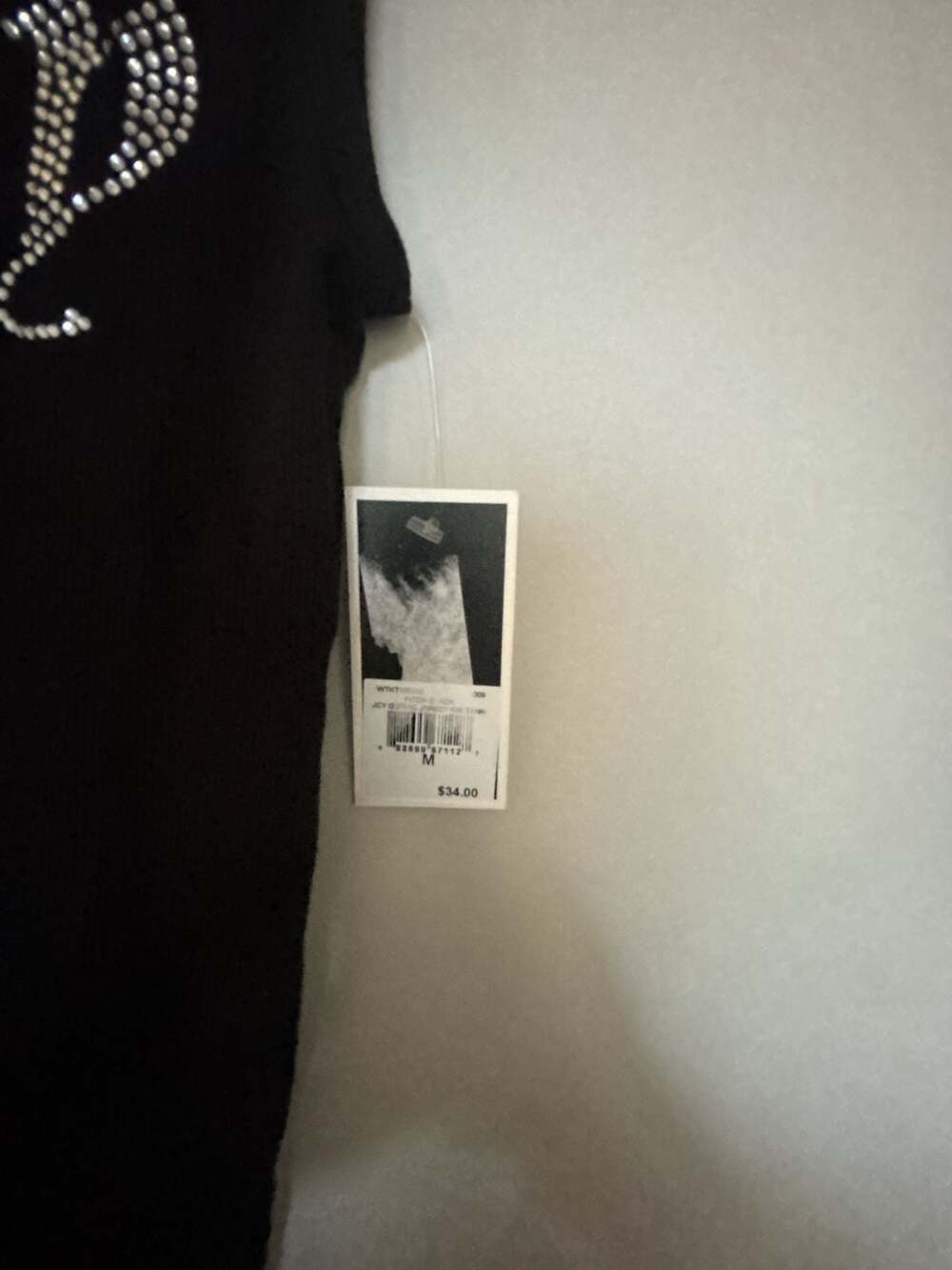 Juicy Couture Black Label Rhinestone Logo Ribbed Tank Top - Picture 3 of 5